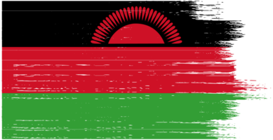 Malawi  flag brush paint textured png