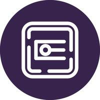 Endpoint Line color circle Icon vector