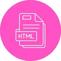 html línea color circulo icono vector