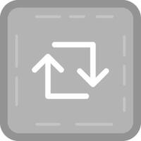 Loop Grey scale Icon vector