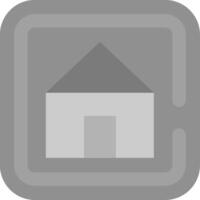 Home Grey scale Icon vector