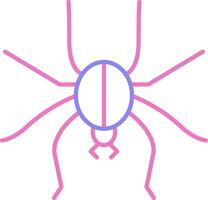 Spider Linear Two Colour Icon vector