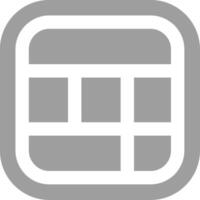 Layout Grey scale Icon vector