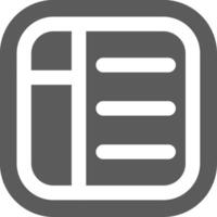 Layout Grey scale Icon vector