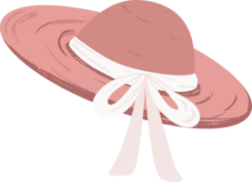 Cute spring hat illustration png