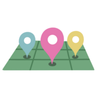 Maps icon for social media illustration png