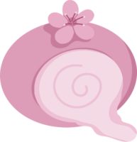 Sakura mochi illustration png