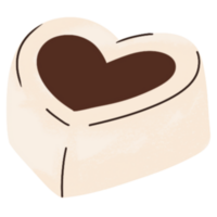 brun kaka för valentine dag png