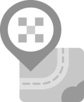 Cab Grey scale Icon vector