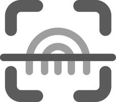 Scanner Grey scale Icon vector