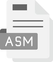 Asm Grey scale Icon vector