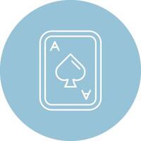 Spades Line color circle Icon vector