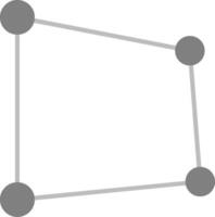perspectiva gris escala icono vector