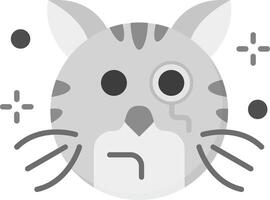 Monocle Grey scale Icon vector