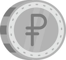 Ruble Grey scale Icon vector