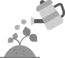 Watering Grey scale Icon vector