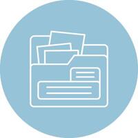 File Line color circle Icon vector