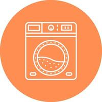 Laundry Line color circle Icon vector