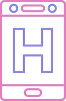 Hospital Linear Two Colour Icon vector