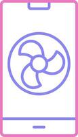 Fan Linear Two Colour Icon vector