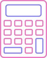 Calculator Linear Two Colour Icon vector