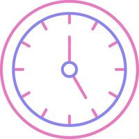 Time Management Linear Two Colour Icon vector