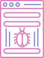 Virus Linear Two Colour Icon vector