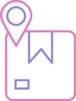 linear two color icon vector