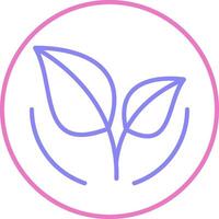 linear two color icon vector