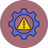 Risk Management Line Filled multicolour Circle Icon vector