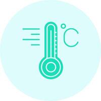 temperatura sólido dúo melodía icono vector