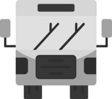 autobús gris escala icono vector