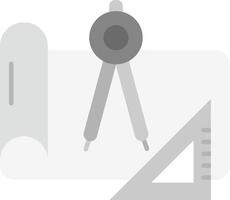 Draft Grey scale Icon vector