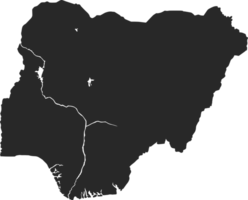 land kaart Nigeria png
