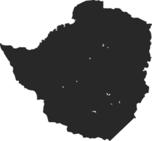 land kaart Zimbabwe png