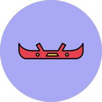 Bumper Line Filled multicolour Circle Icon vector
