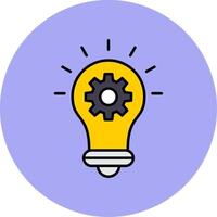 Solution Line Filled multicolour Circle Icon vector