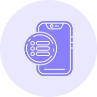 Menu Solid duo tune Icon vector