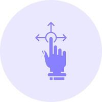 Hold and Move Solid duo tune Icon vector