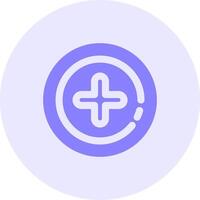 Add 2 Solid duo tune Icon vector