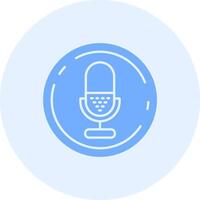 Microphone Solid duo tune Icon vector