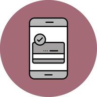 Payment Gateway Line Filled multicolour Circle Icon vector