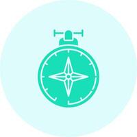 Compass Solid duo tune Icon vector