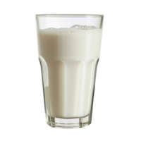 ai generiert ein Glas von Milch Seite Aussicht isoliert auf ein transparent Hintergrund png