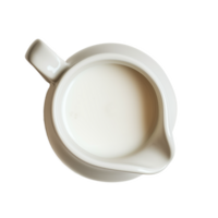 AI generated A milk jug top view isolated on a transparent background png