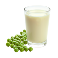 AI generated A container of pea milk isolated on a transparent background png