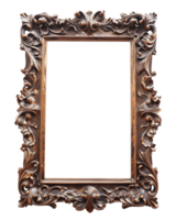 Vertikale Bronze Rahmen auf ein transparent Hintergrund png