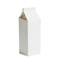 ai gegenereerd een melk karton kant visie geïsoleerd Aan een transparant achtergrond png