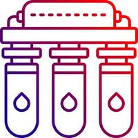 Water purifier Line gradient Icon vector