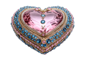 AI generated Radiant Heart Jewel   Romance Symbol png